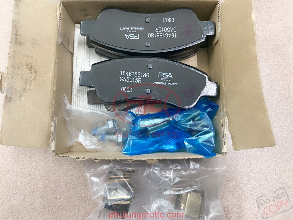Má phanh trước Peugeot 208 2015 (Mã 1646186180) chính hãng - Giá tốt 2025